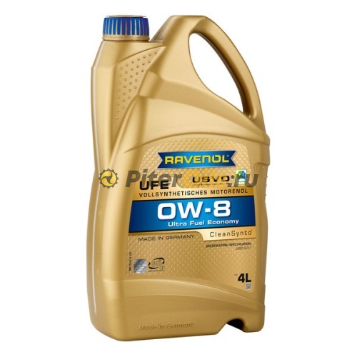 RAVENOL моторное масло UFE Ultra Fuel Economy SAE 0W-8 (4л) 4014835880955