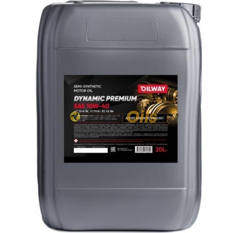 OILWAY DYNAMIC PREMIUM SAE 10W-40 API CI-4 ACEA E7, 20 л 4670030170699