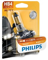 PHILIPS 9006PRB1 Лампа галогеновая HB4 Vision +30% 12V 51W P22d B1