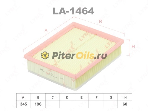 LYNXauto Фильтр воздушный LA1464 (C25109/1, AP135/4)