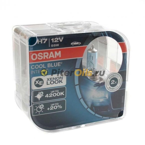 Osram 64210CBIHCB COOL BLUE INTENSE Лампа 12V H7 55W PX26d 2шт DUOBOX(Снят, замена 64210CBN-HCB)