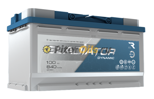 Аккумулятор GLADIATOR dynamic 100Ah 840A об. пол (- +) 353x175x190