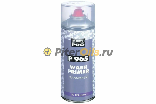 BODY 965 Грунт кислотный WASH PRIMER аэрозоль прозрачный (400мл) 5100000020