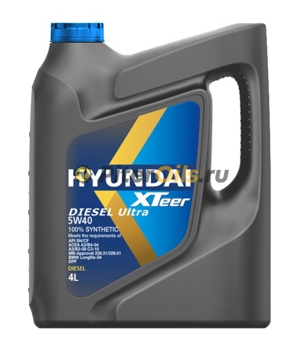 HYUNDAI XTeer DIESEL D800 SAE 5W-40 C3 (6л) 1061223 